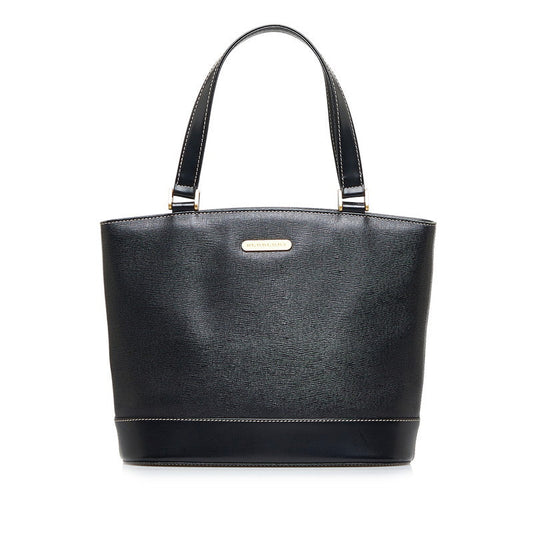 Burberry Leather Nova Check Shadow Horse Handbag