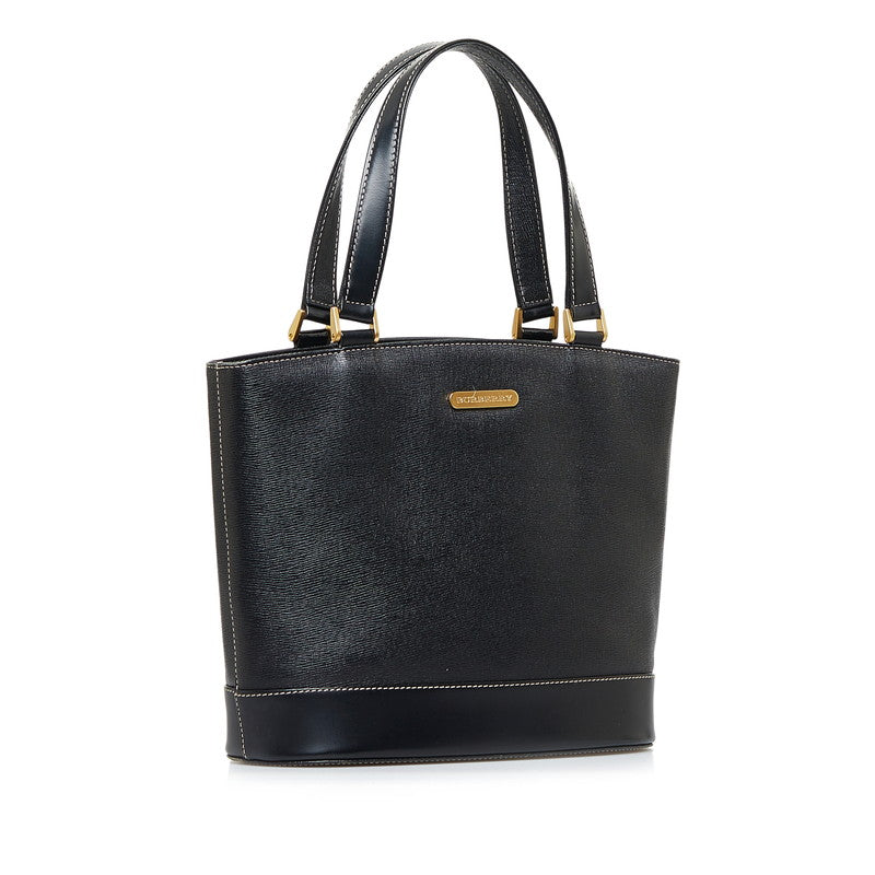 Burberry Leather Nova Check Shadow Horse Handbag