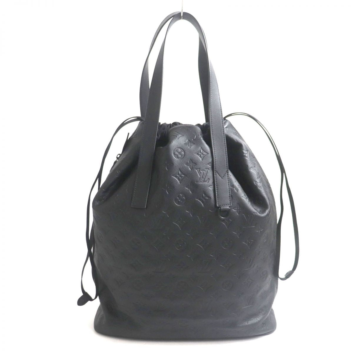 LOUIS VUITTON Other bag leather black Monogram shadow Helmet bag