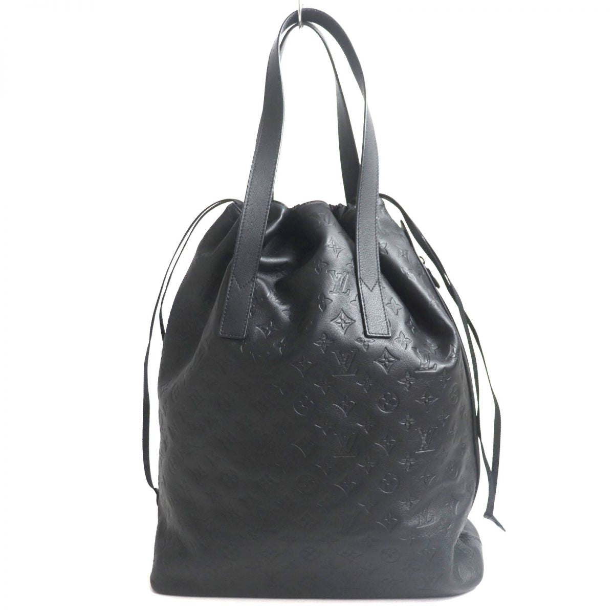 LOUIS VUITTON Other bag leather black Monogram shadow Helmet bag