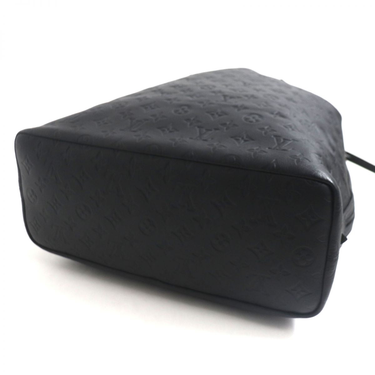LOUIS VUITTON Other bag leather black Monogram shadow Helmet bag
