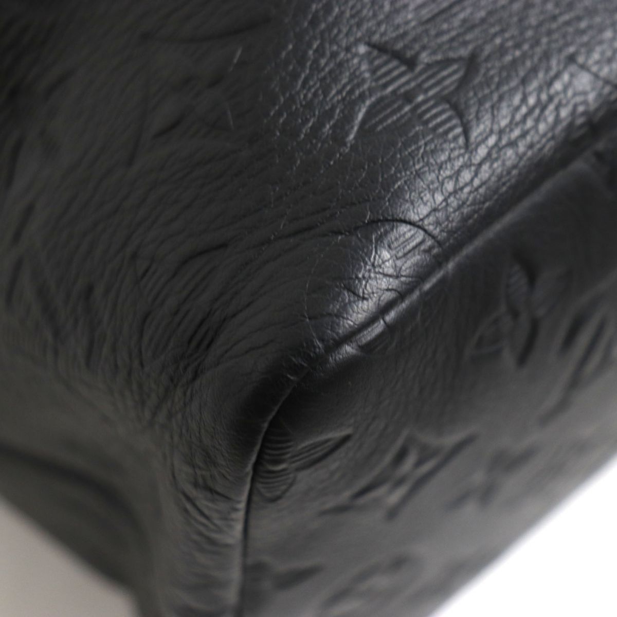 LOUIS VUITTON Other bag leather black Monogram shadow Helmet bag