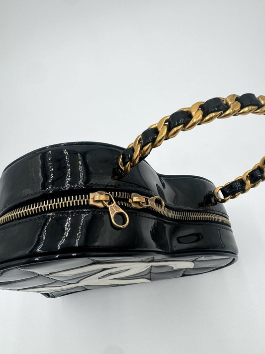Chanel 1995 Barbie Black Heart Vanity Bag
