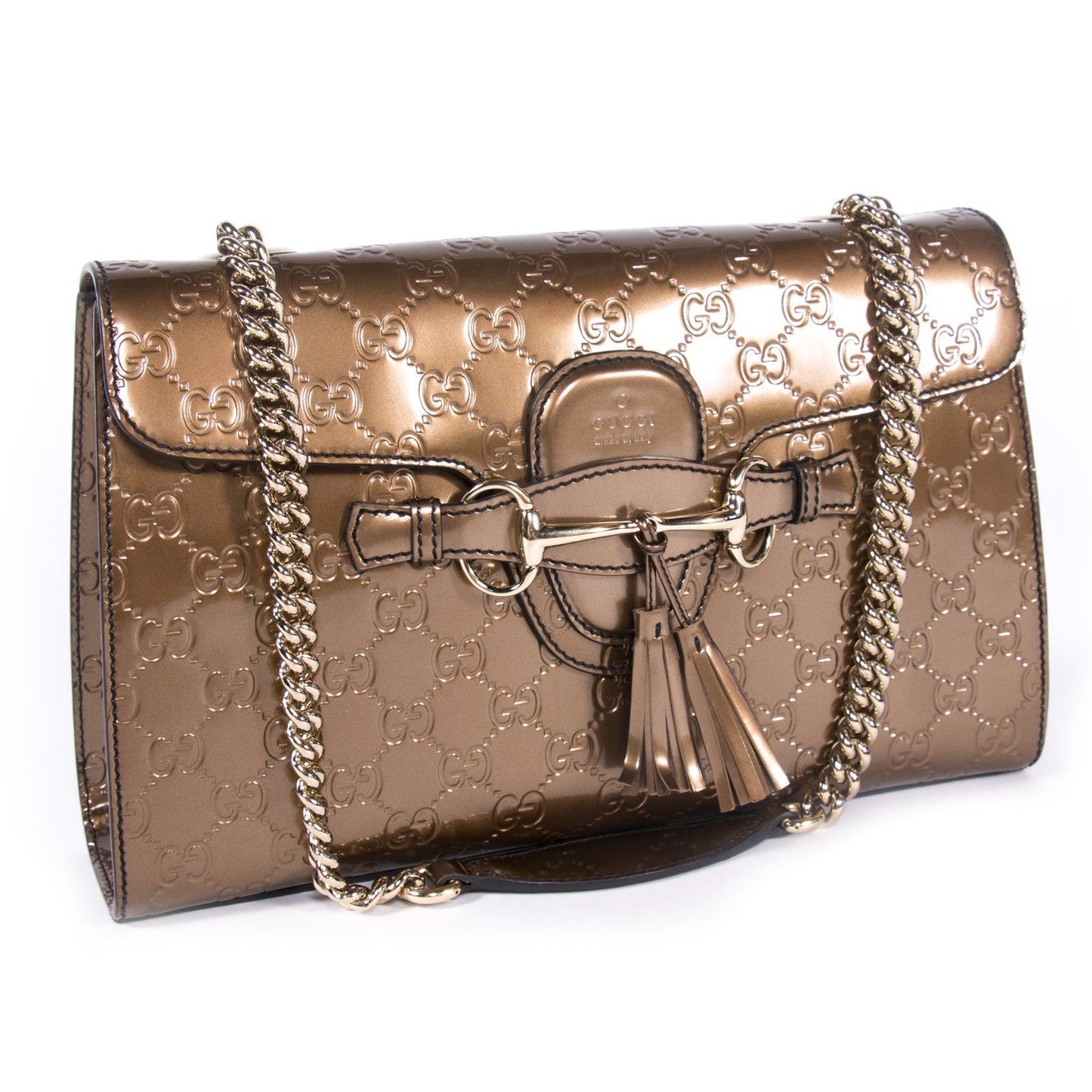 Gucci Guccissima Leather Chain Shoulder Bag Style 11