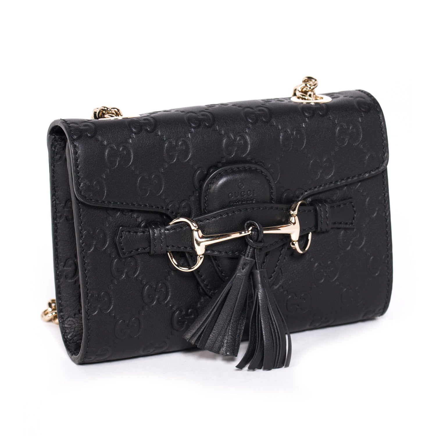 Gucci Guccissima Leather Chain Shoulder Bag Style 9