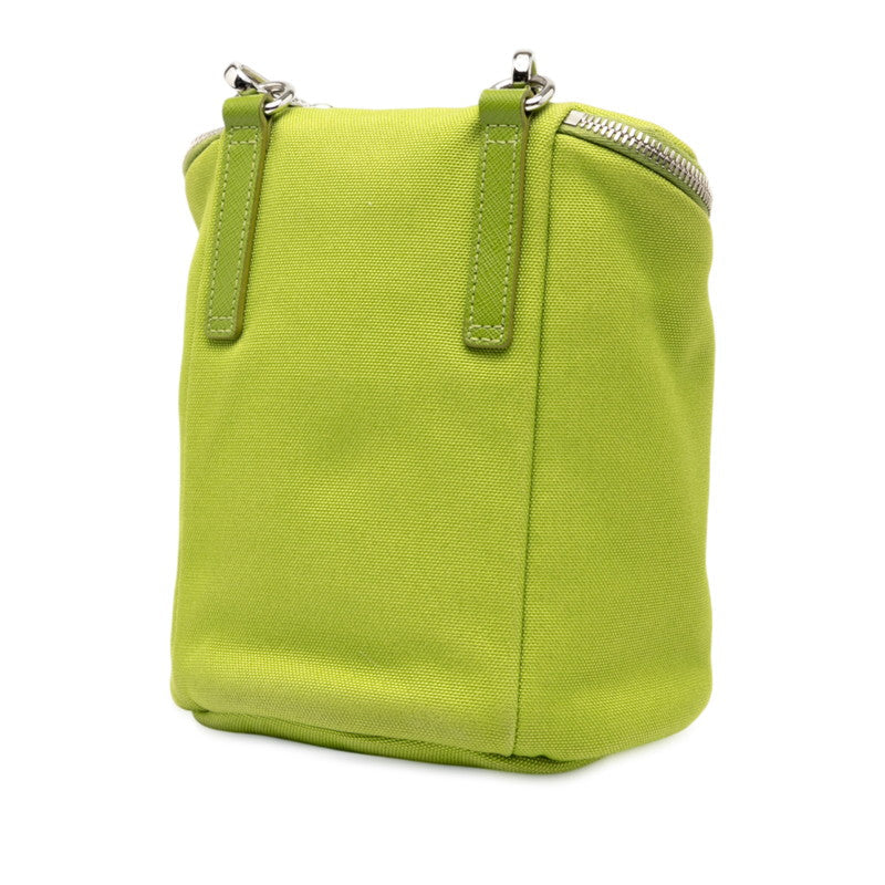 Prada 2VH147 Canvas Leather Shoulder Bag