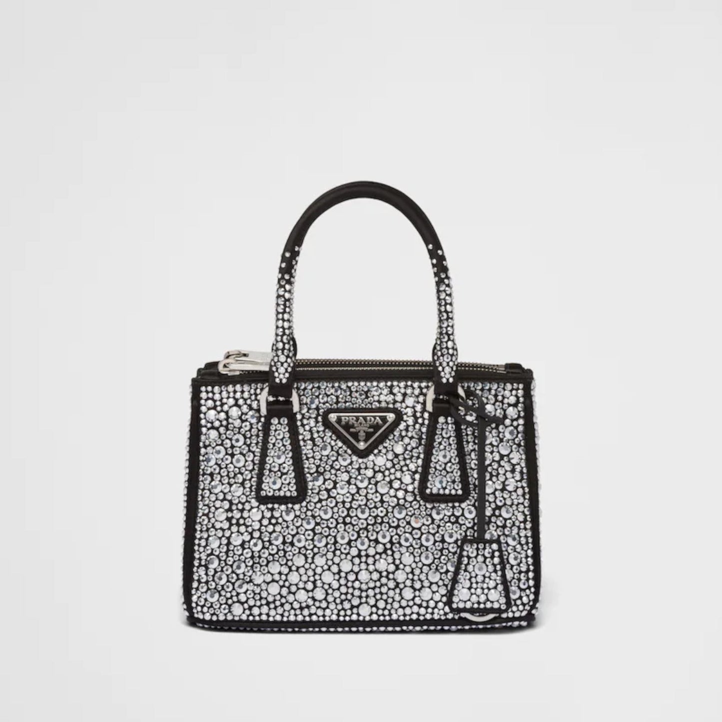Prada Galleria satin mini-bag with crystals