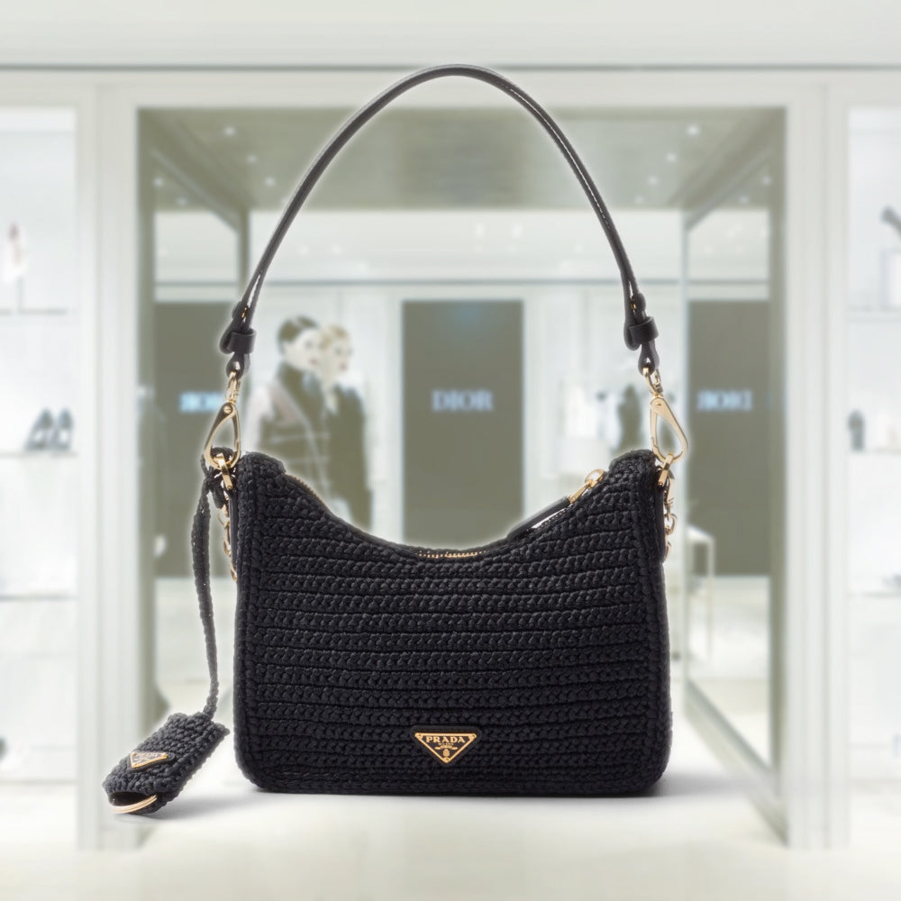 Prada Re-edition crochet mini-bag