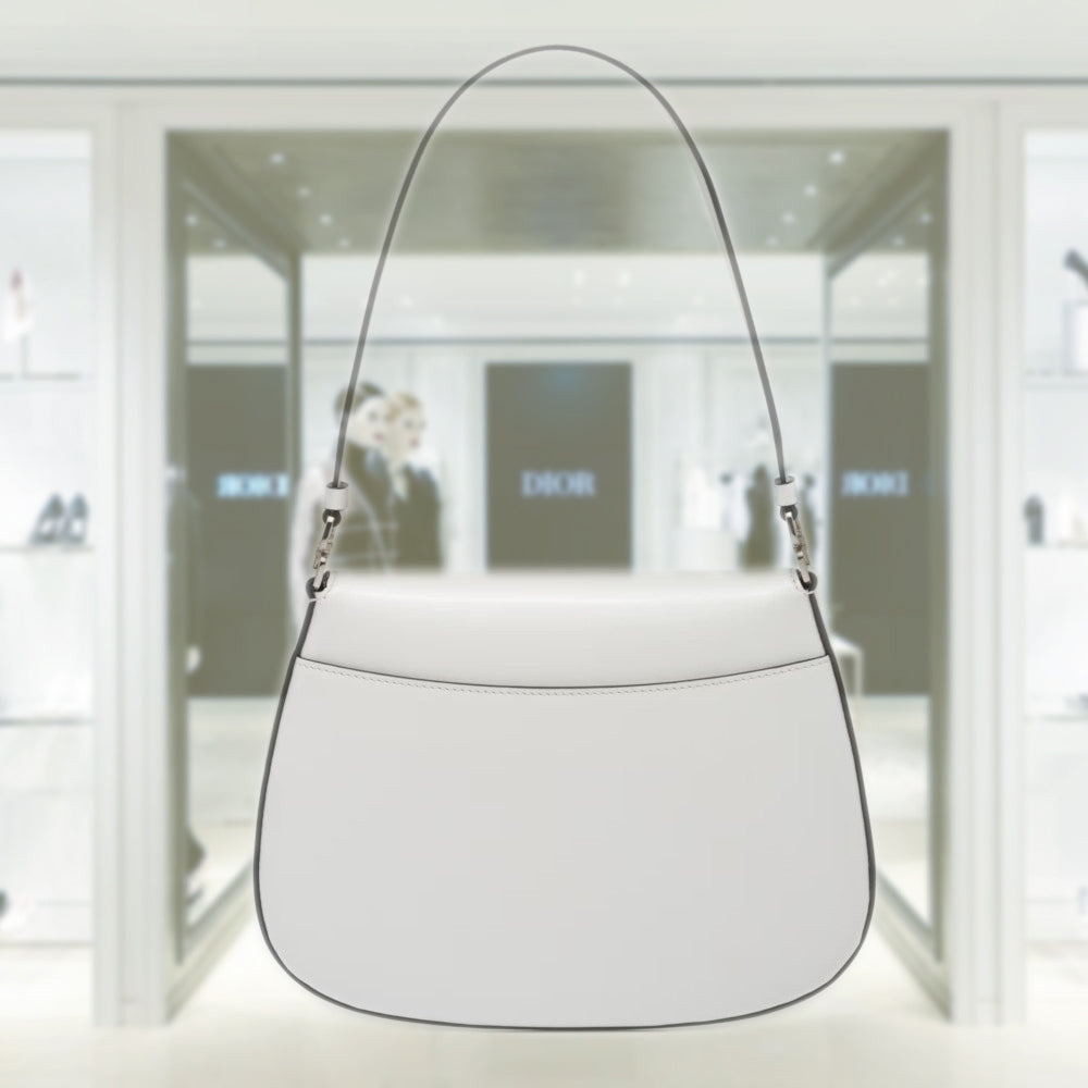 Prada Cleo brushed leather shoulder bag with flap