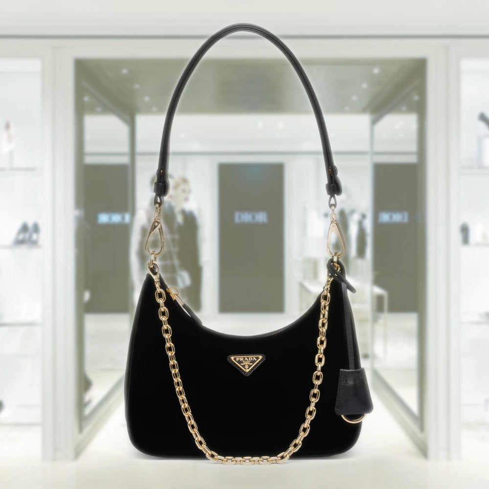 Prada Re-Edition velvet mini-bag