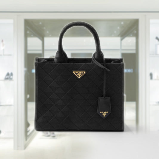 Prada Symbole medium embroidered fabric bag