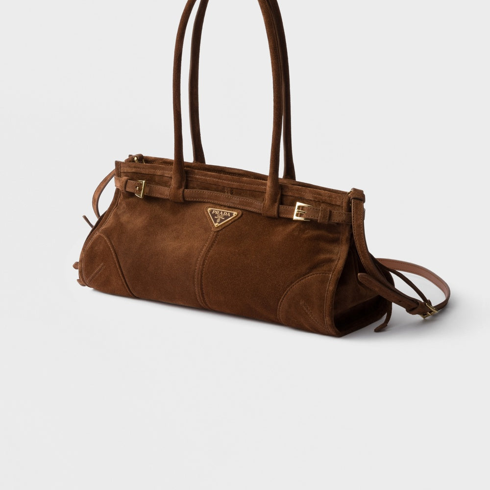 Prada Bonnie medium suede handbag