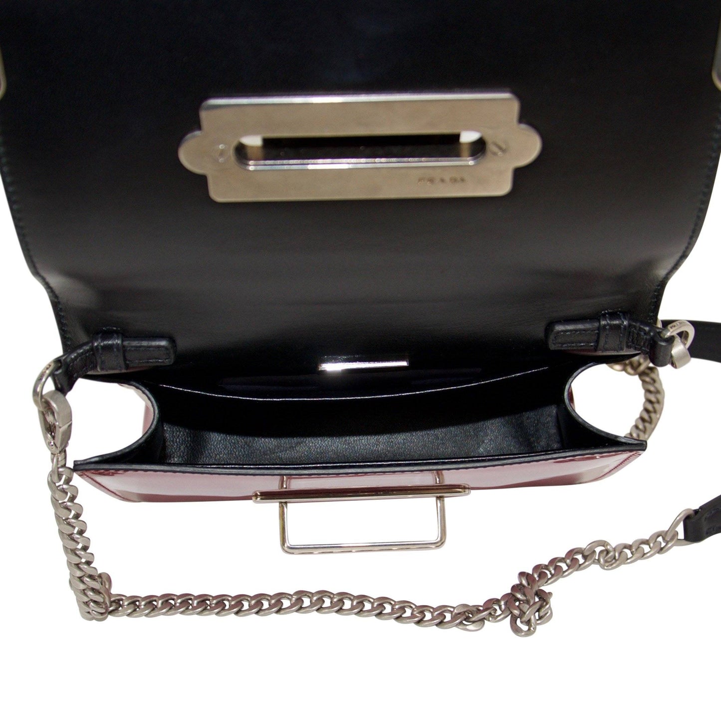 Prada 2018 Vitelo Metal Cahier Bag