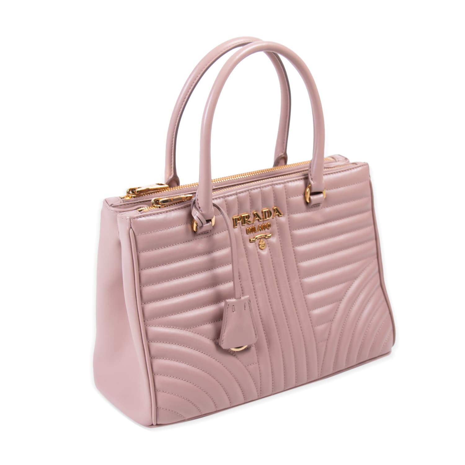 Prada Soft Calf Diagramme Shoulder Bag