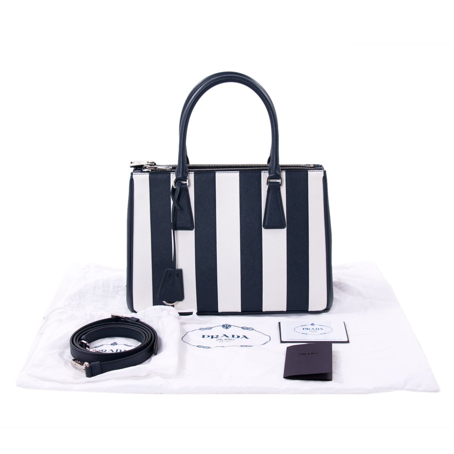 Prada Saffiano Lux Galleria Double Zip Tote