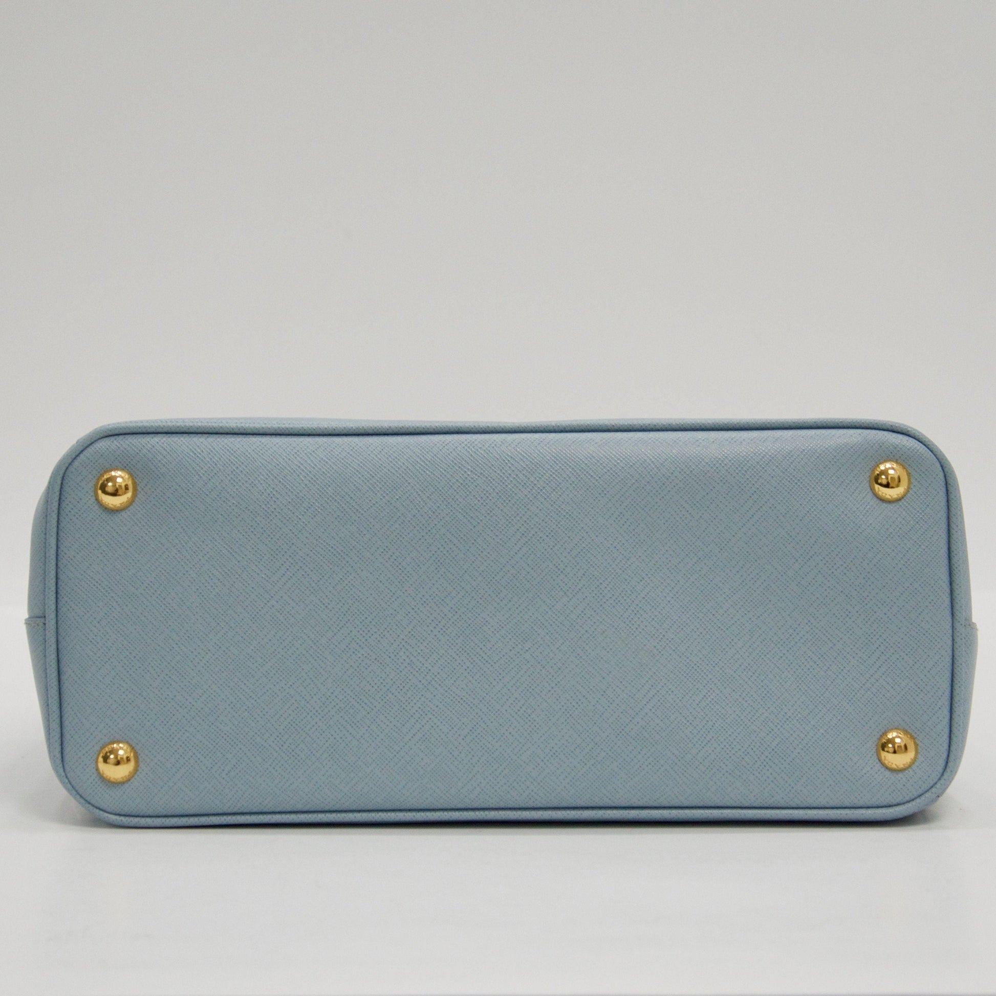 Prada Small Saffiano Lux Double Zip Tote