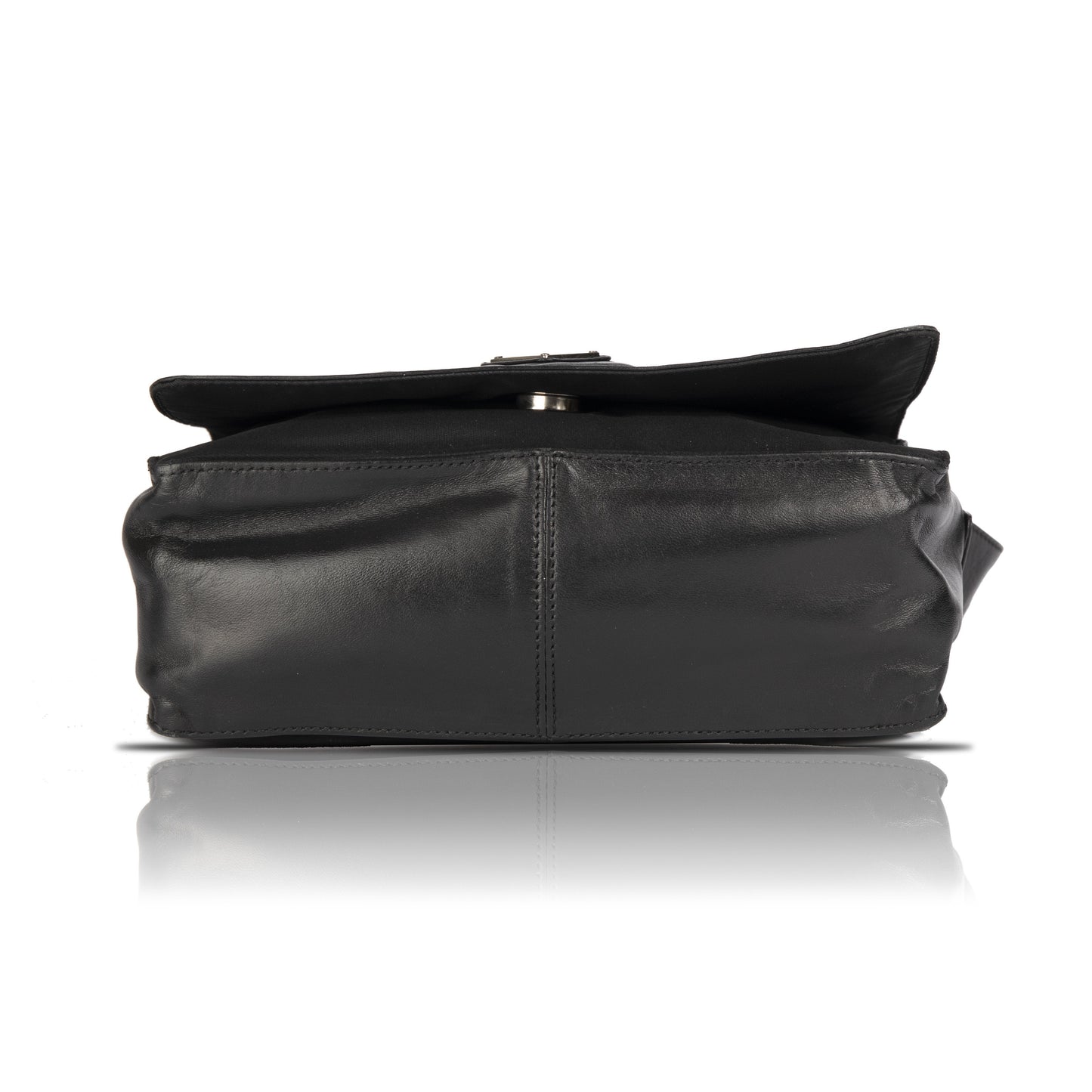 Prada Leather-Trimmed Tessuto Nylon Messenger Bag