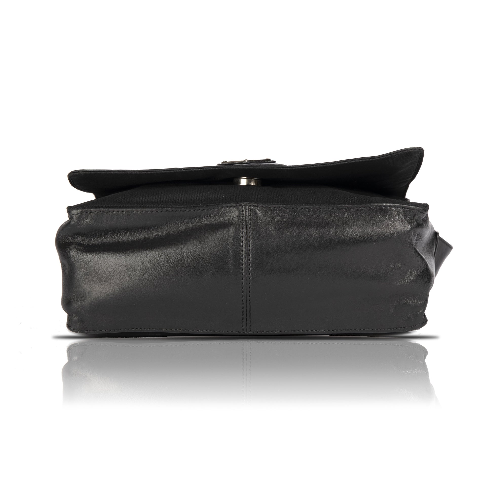 Prada Leather-Trimmed Tessuto Nylon Messenger Bag