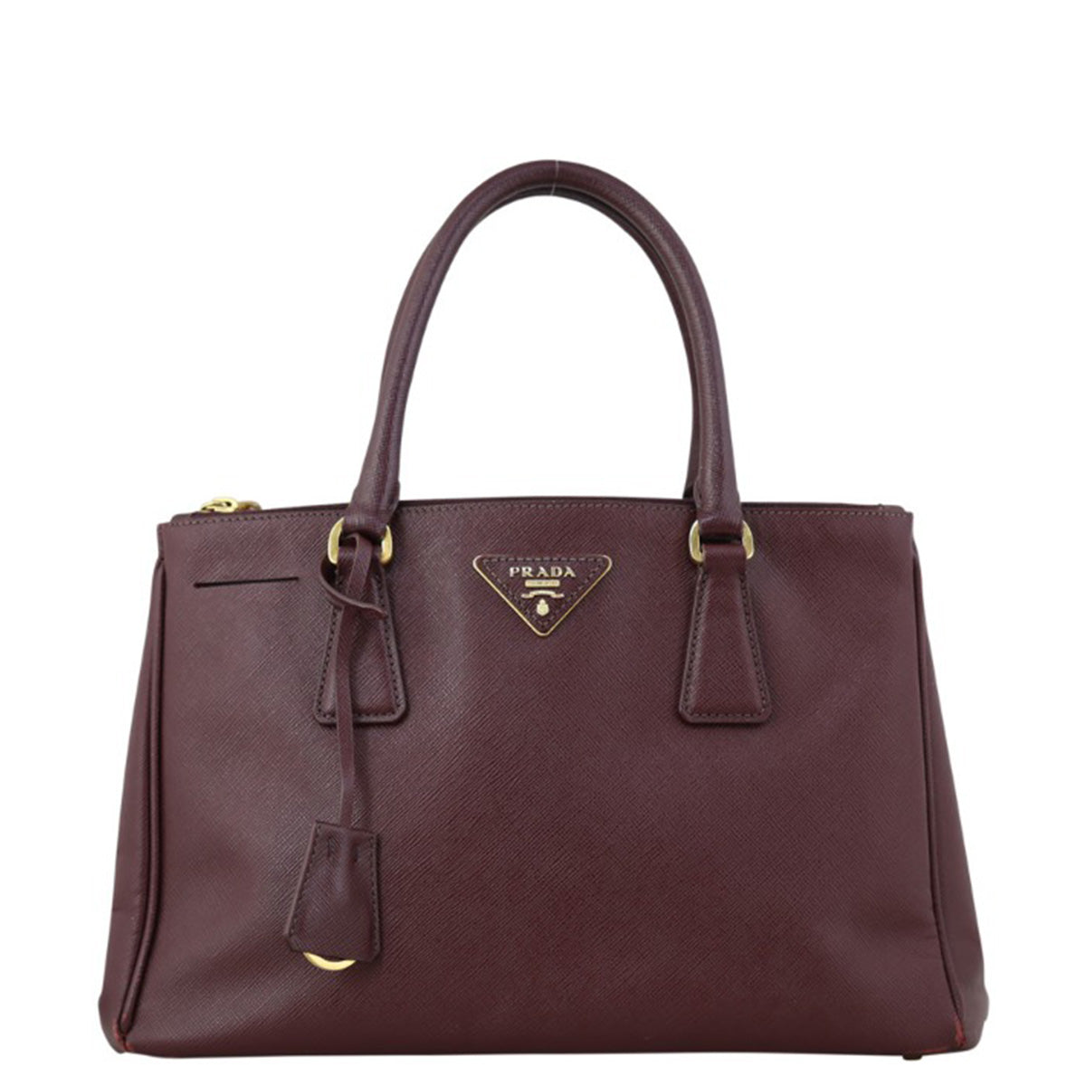 Prada Saffiano Galleria Double Zip Tote Small