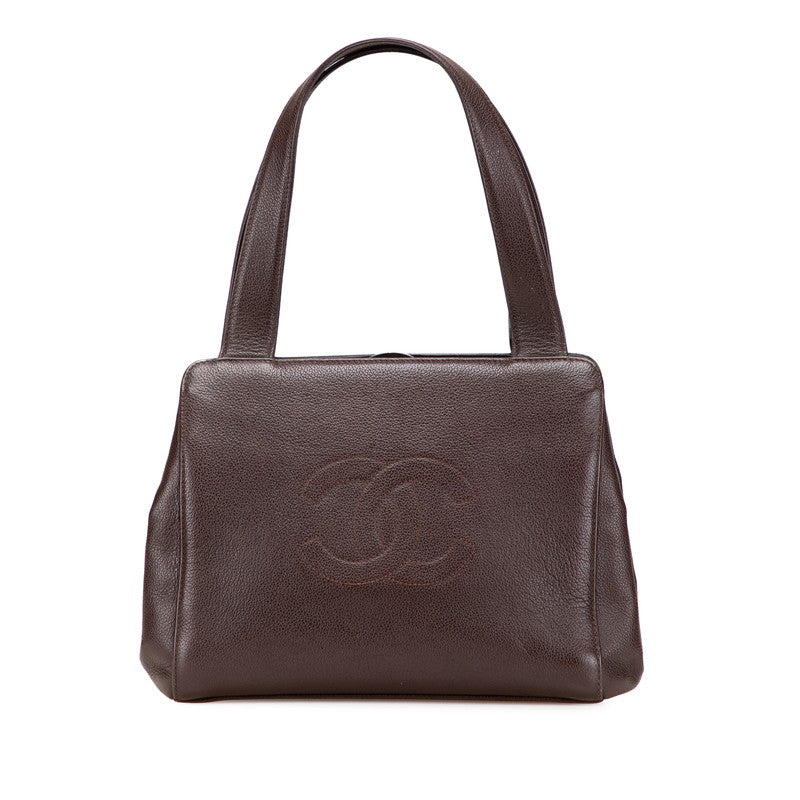Chanel Coco Mark Caviar Skin Handbag