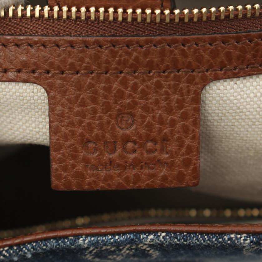 Gucci Monogram Leather Tote