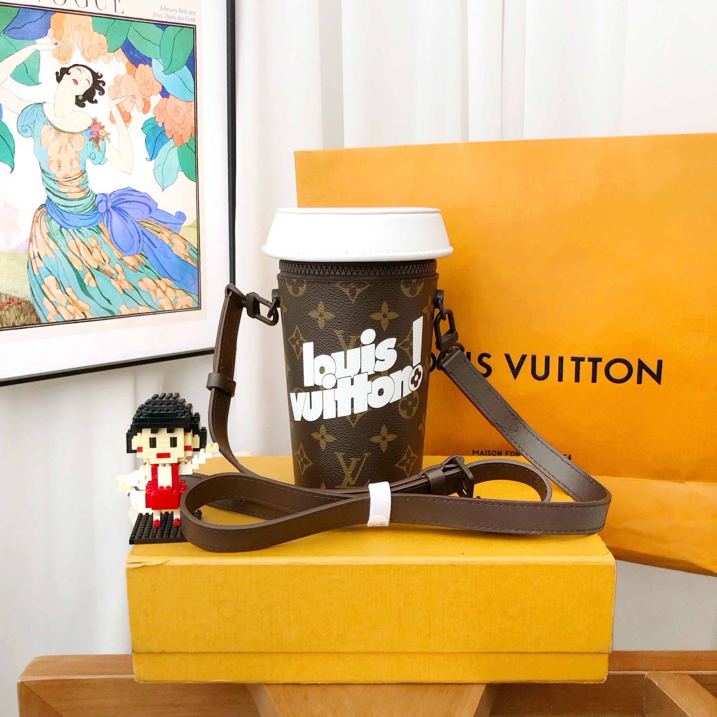 Louis Vuitton Coffee Cup Os Brown Bag Accessory