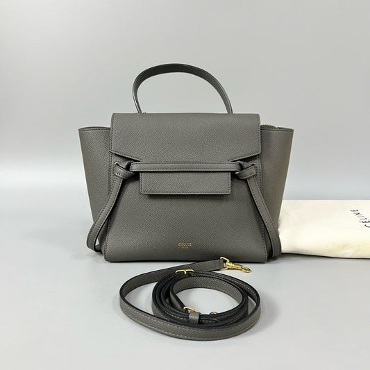 Luxury CELINE Belt Bag Nano Gray