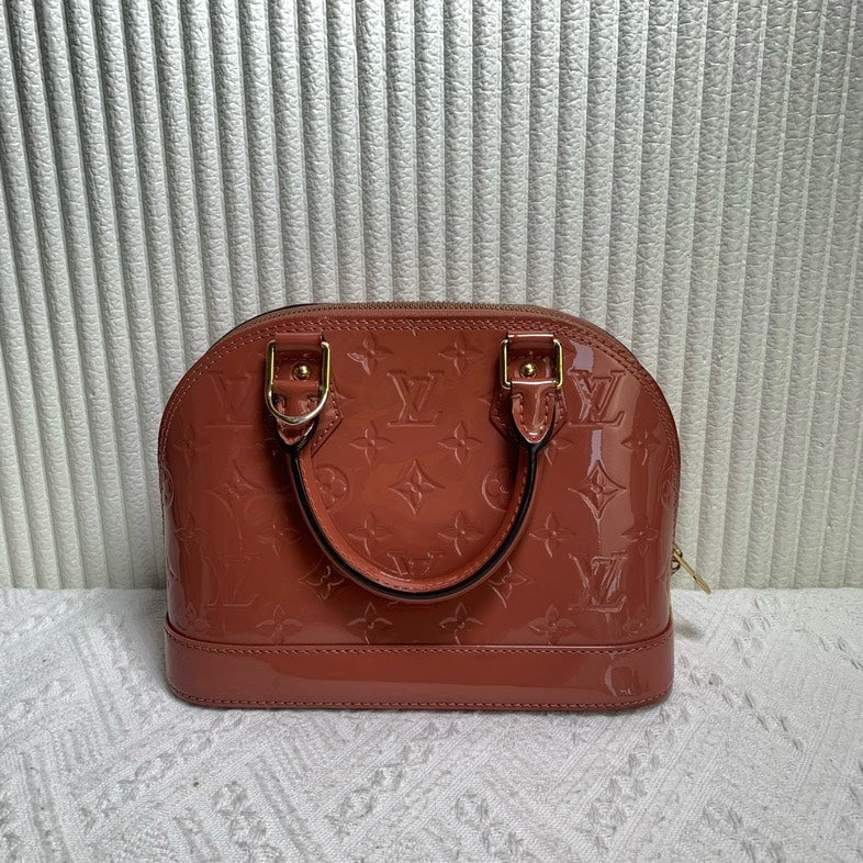 Louis Vuitton Alma BB Bag Caramel Patent Leather