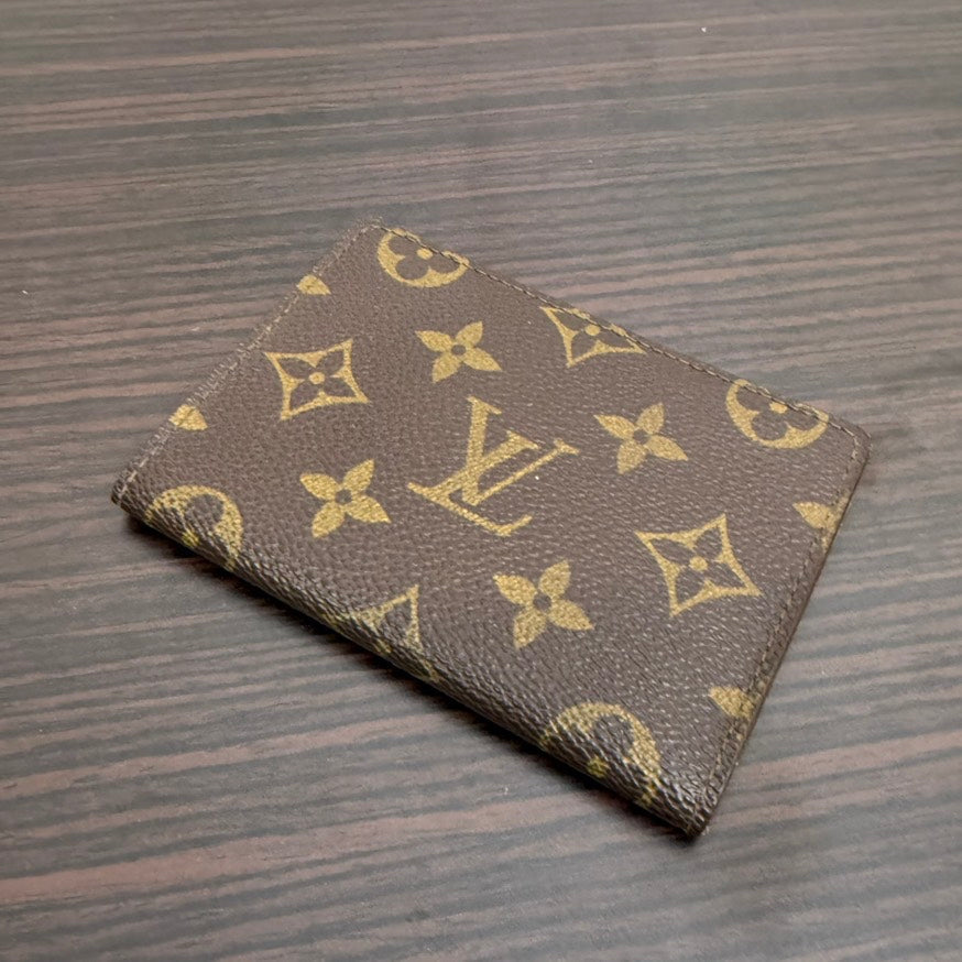 Louis Vuitton Monogram Card Case Brown Leather FM0293
