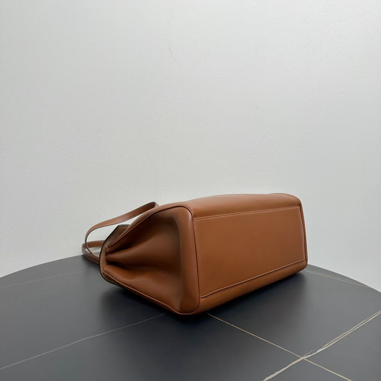 Luxury CELINE Brown Leather Large Tote Bag