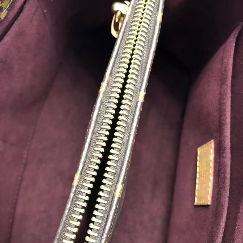 Louis Vuitton Monogram Montaigne Bag Brown Satchel