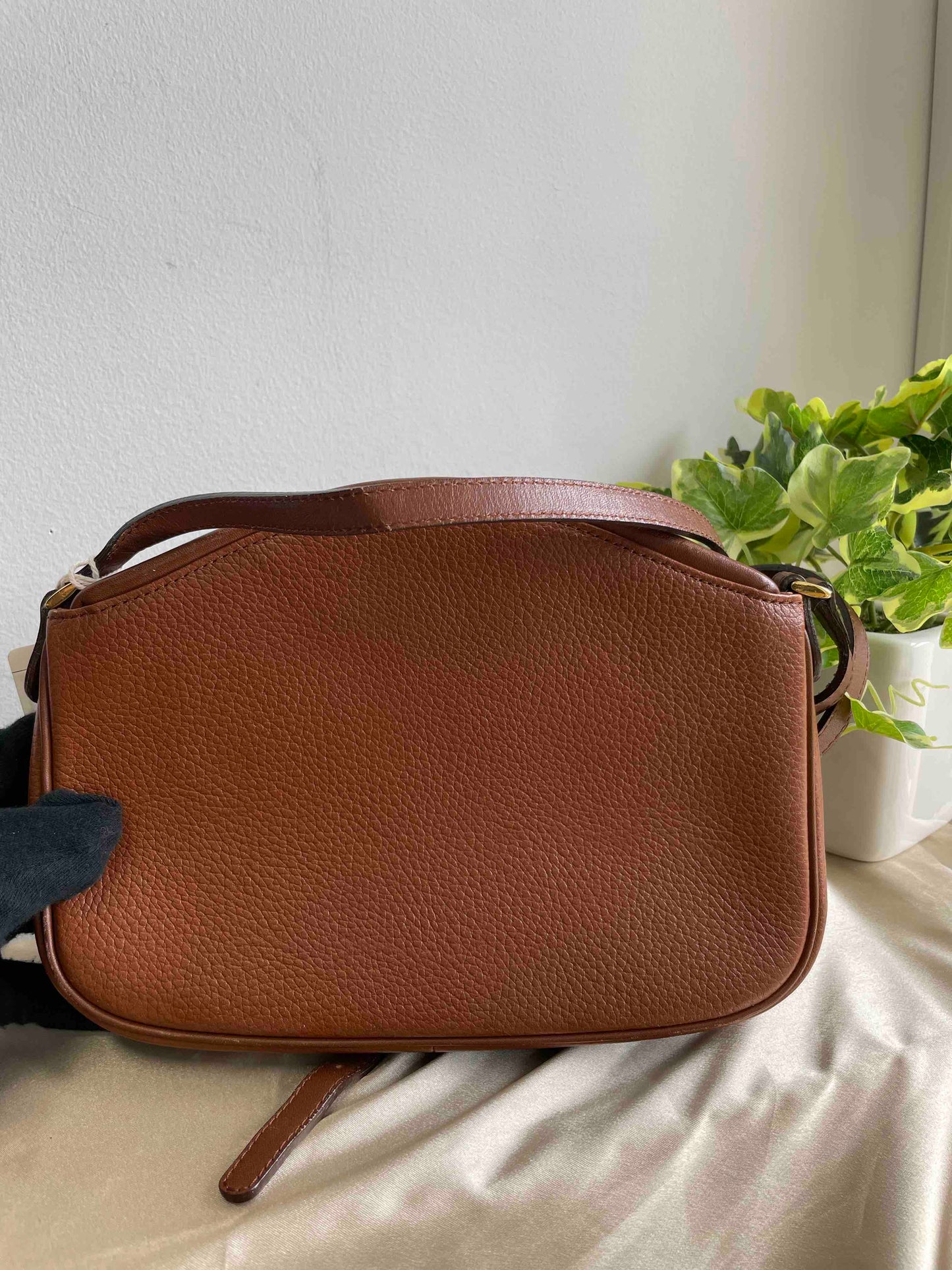 Burberry Crossbody Bag Brown Leather