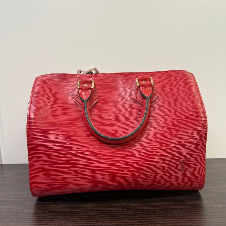 Louis Vuitton Epi Leather Handbag Red