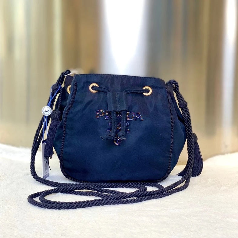 Prada Navy Nylon  Crossbody Bag9888