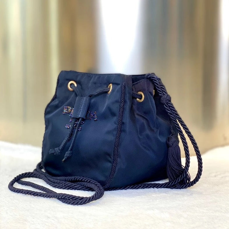 Prada Navy Nylon  Crossbody Bag9888