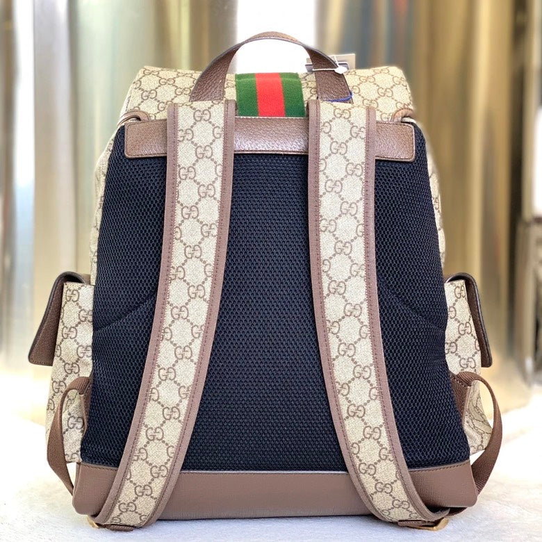 Gucci Ophidia Beige Backpack Bag -  Gucci Ophidia 7034