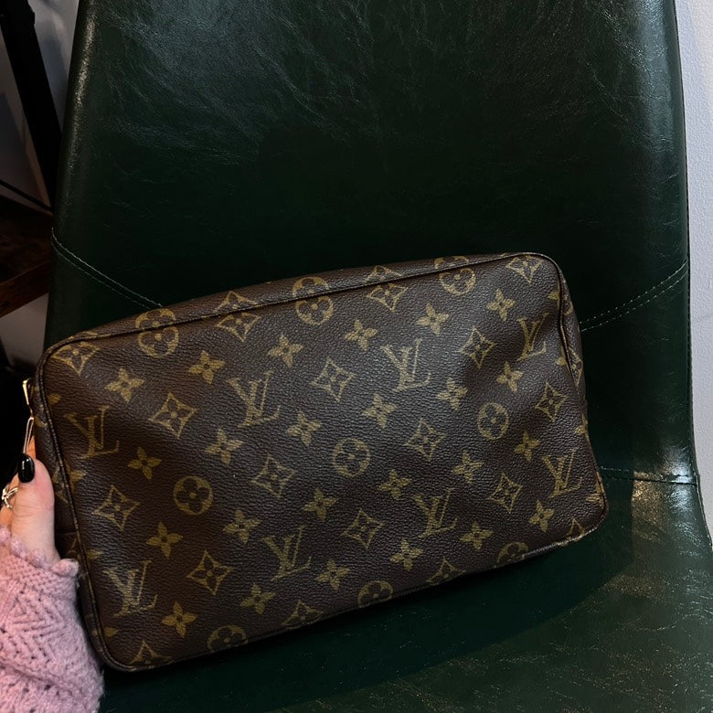 Louis Vuitton Monogram Leather Pouch AF128 in Brown - Clutch