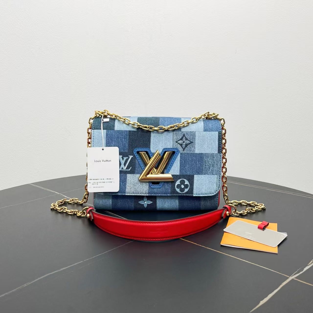 Louis Vuitton Damier Shoulder Bag - Blue Checked
