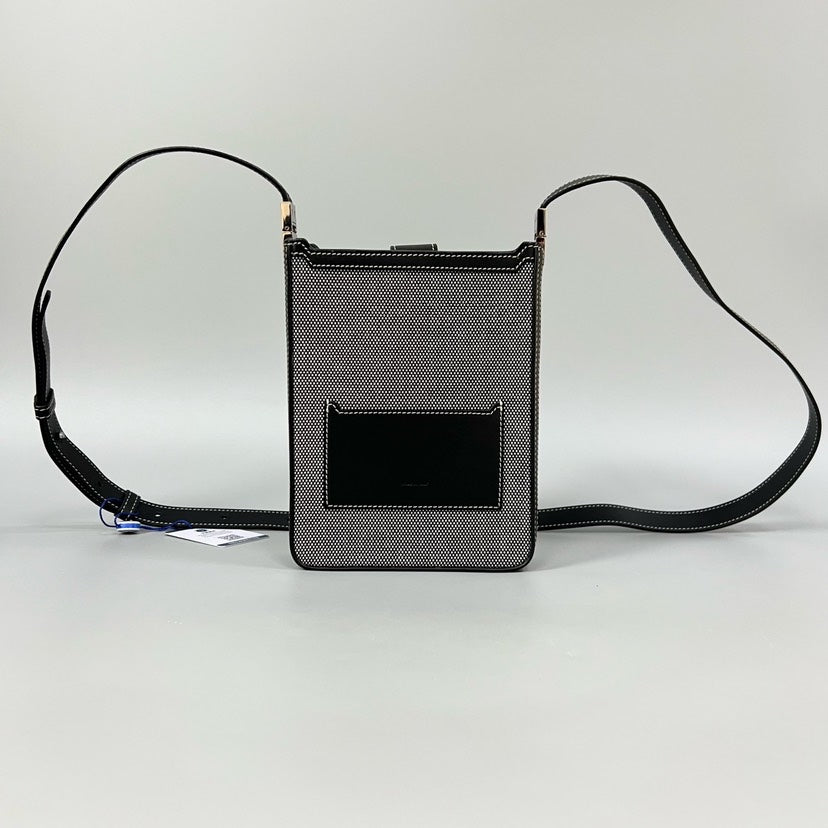 BURBERRY Phone Bag Black Crossbody Mini XJ10835