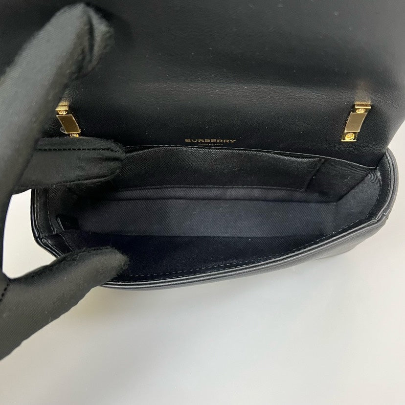 Burberry Lola Black Leather Mini Crossbody Bag XJ10958