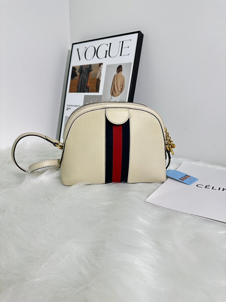 Gucci Ophidia Cream Shoulder Bag - ,  Designer Handbag