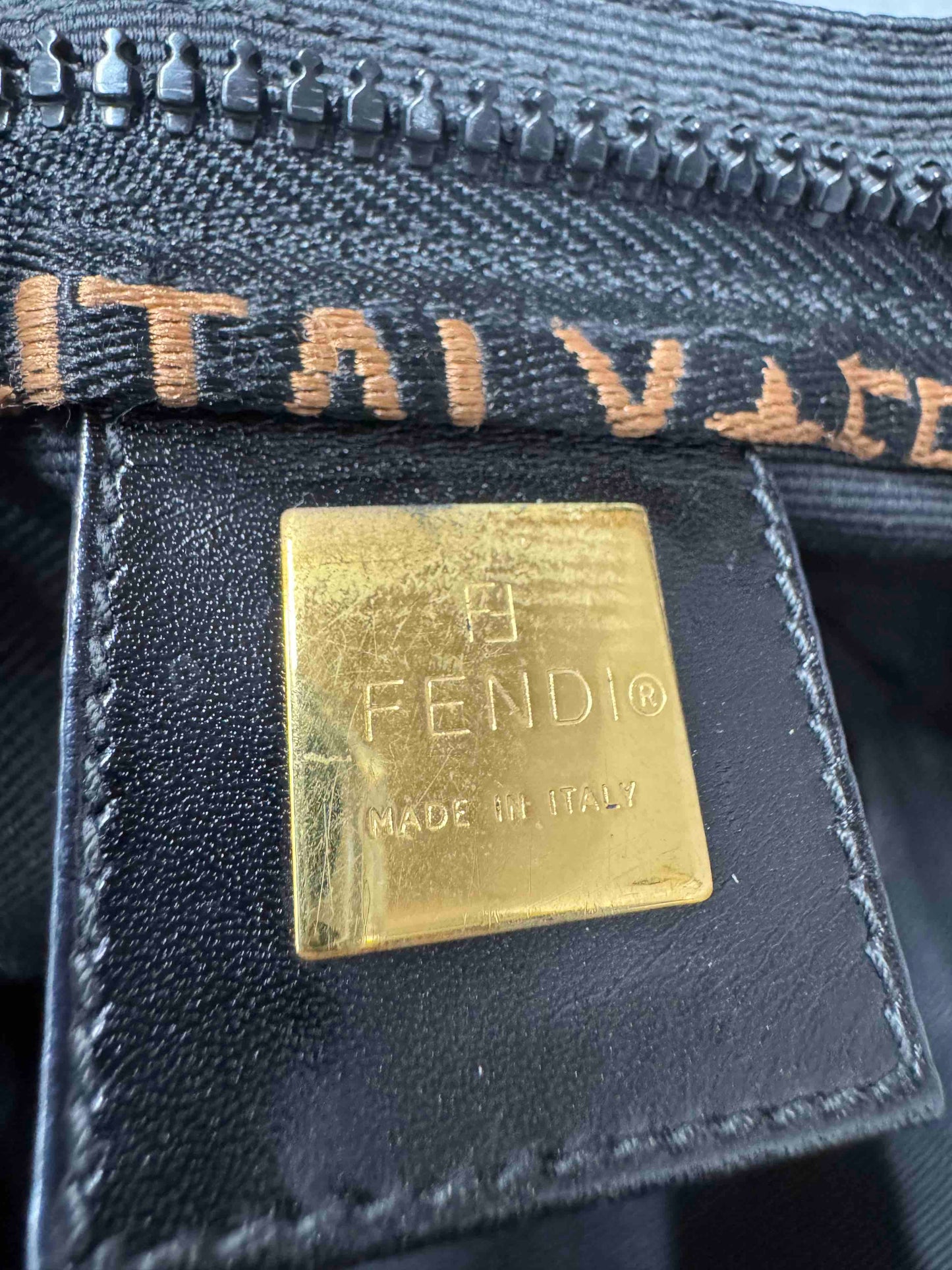 Fendi Nylon Tote Bag Black RE57816600