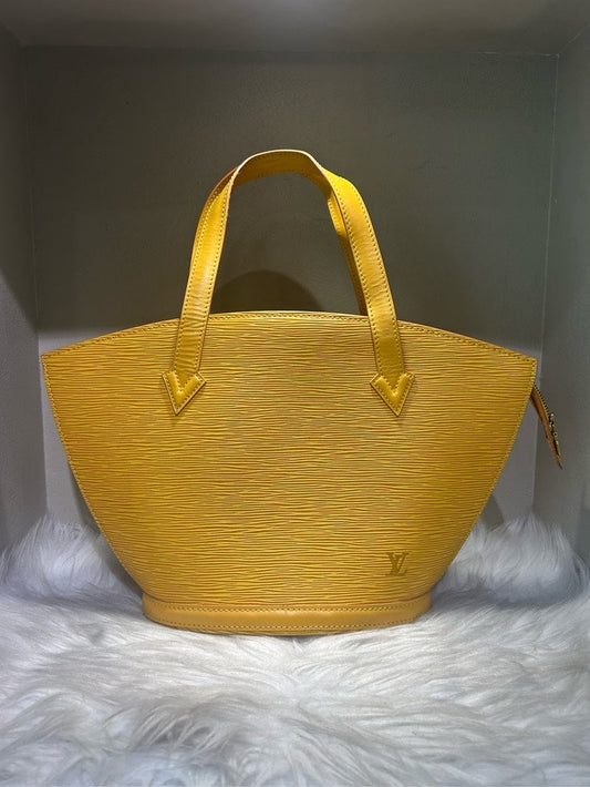Louis Vuitton Epi Yellow Top Handle Bag