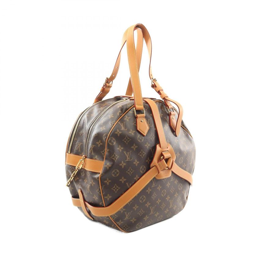 Louis Vuitton Soft Hat Trunk Monogram Boston Bag Brown PVC Leather