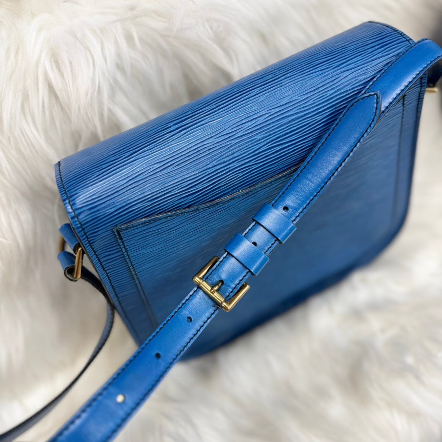 Louis Vuitton Epi Saint Cloud Crossbody Blue Bag