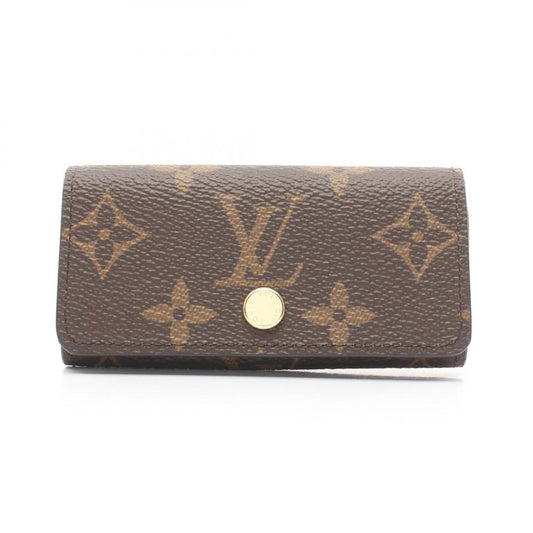 LOUIS VUITTON Multicle 4 Monogram 4 Ring Chain Key Case PVC Brown