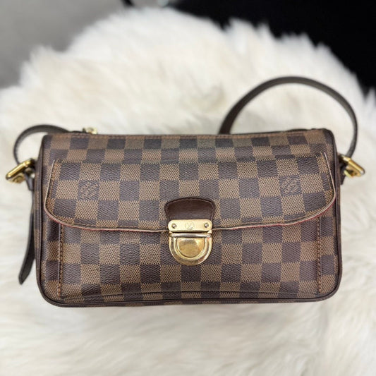 Louis Vuitton Damier Ebene Ravello GM Shoulder Bag - Brown Canvas