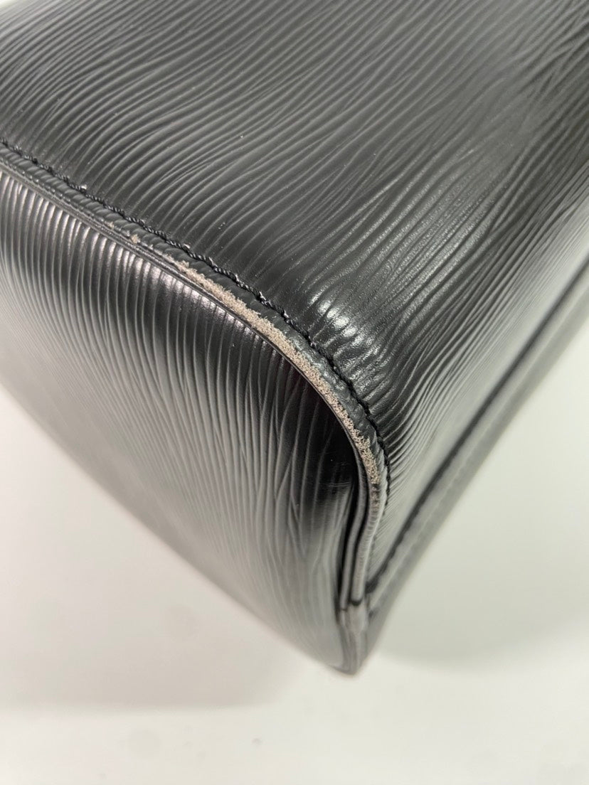 Louis Vuitton Epi Black Leather Top Handle Bag