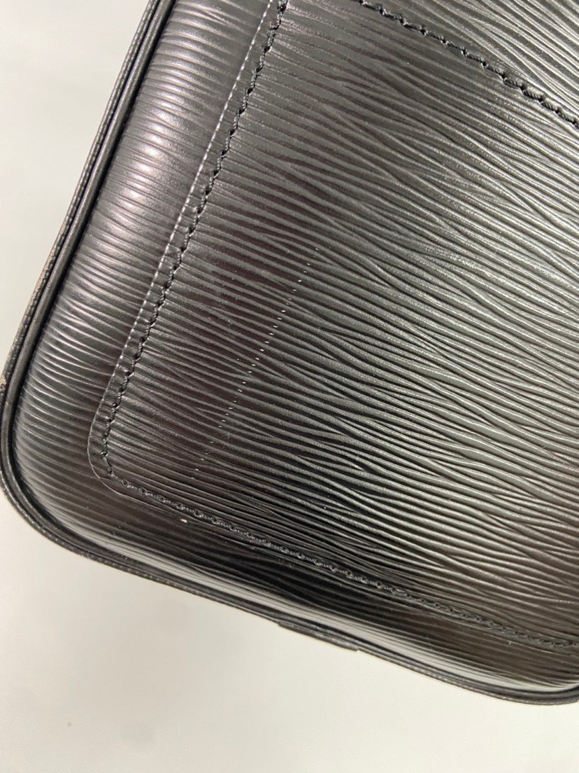 Louis Vuitton Epi Black Leather Top Handle Bag