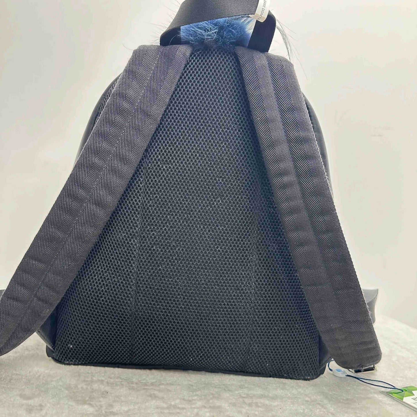 Fendi Monster Black & Pink Nylon Leather Trim Backpack BJ1101504030